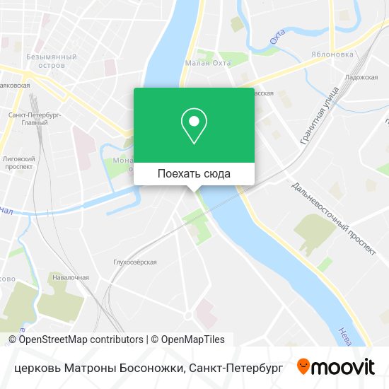 Карта церковь Матроны Босоножки