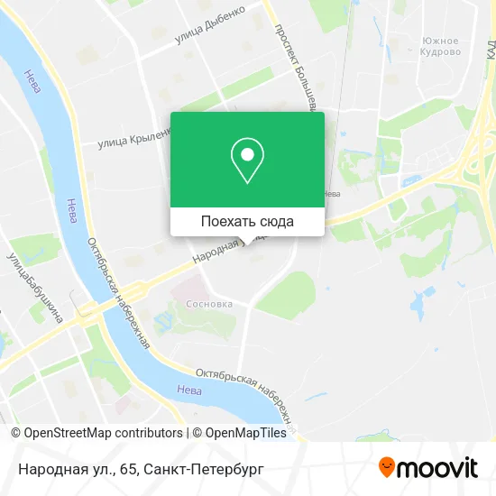 Карта Народная ул., 65