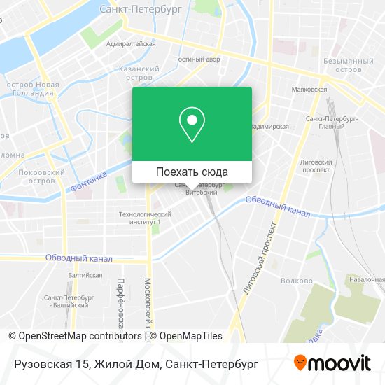 Карта Рузовская 15, Жилой Дом