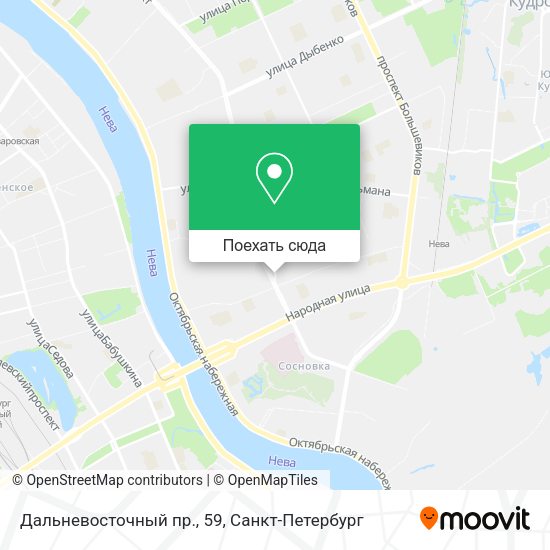 Карта Дальневосточный пр., 59