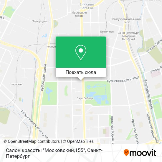 Карта Салон красоты "Московский,155"