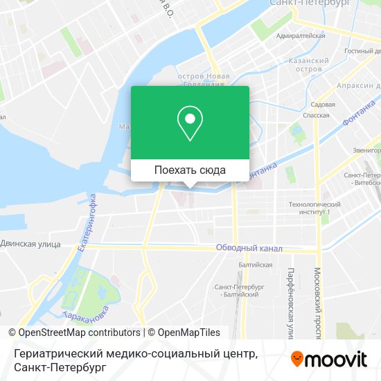 Карта Гериатрический медико-социальный центр