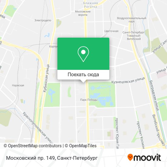 Карта Московский пр. 149