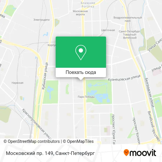 Карта Московский пр. 149