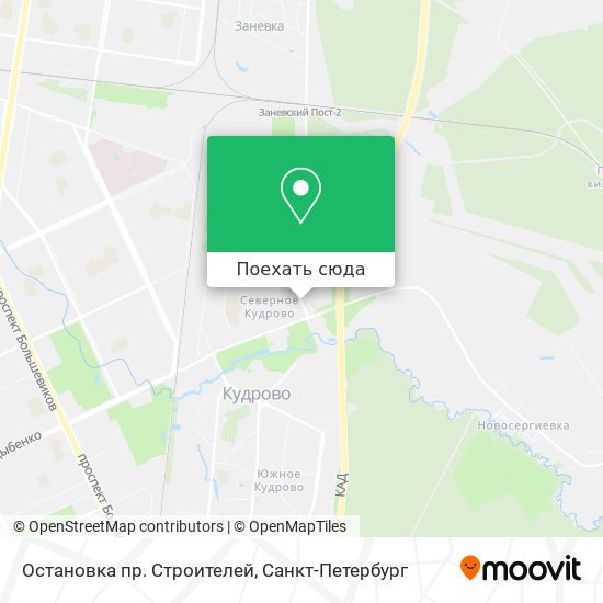 Карта Остановка пр. Строителей