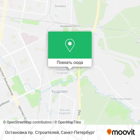 Карта Остановка пр. Строителей