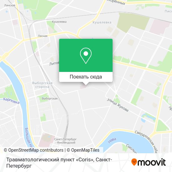 Карта Травматологический пункт «Coris»