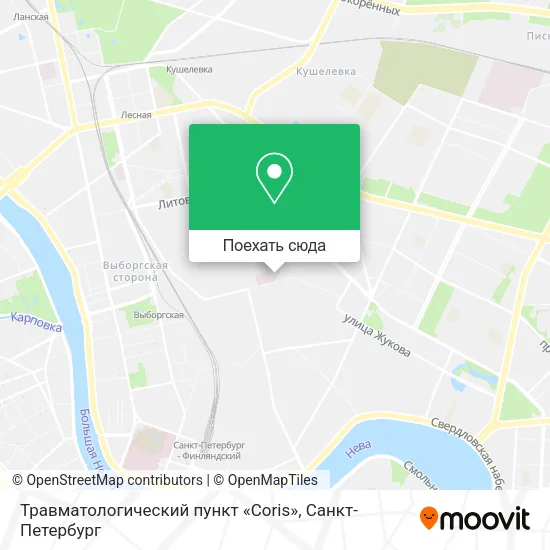 Карта Травматологический пункт «Coris»