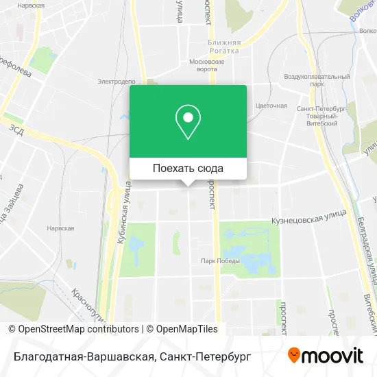 Карта Благодатная-Варшавская