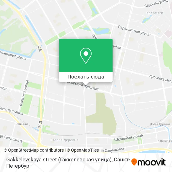 Карта Gakkelevskaya street (Гаккелевская улица)