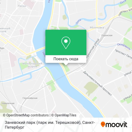 Карта Заневский парк (парк им. Терешковой)