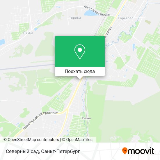 Карта Северный сад