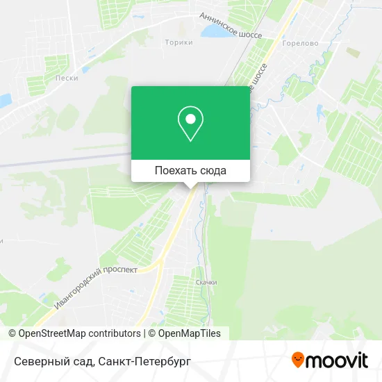 Карта Северный сад