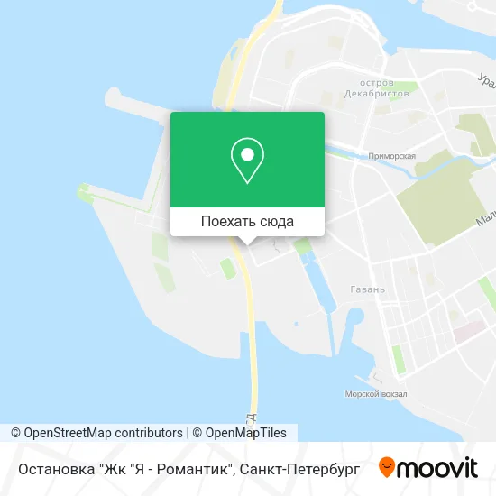 Карта Остановка "Жк "Я - Романтик"