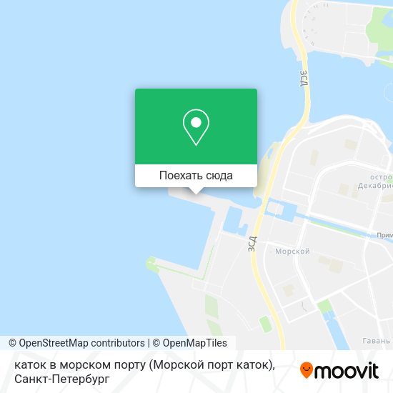Карта каток в морском порту (Морской порт каток)