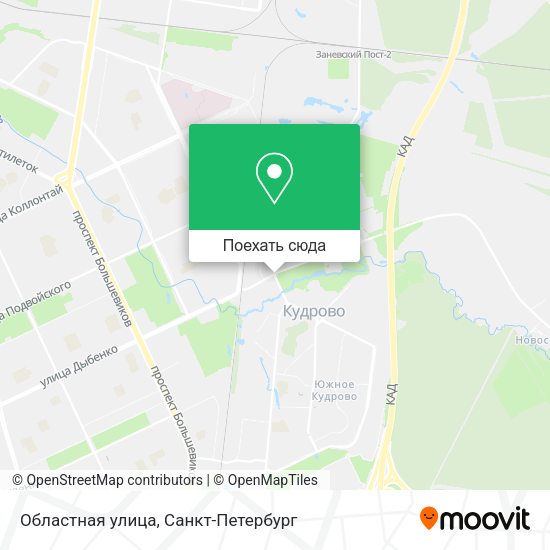 Карта Областная улица