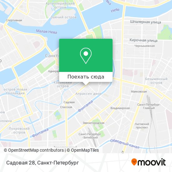 Карта Садовая 28
