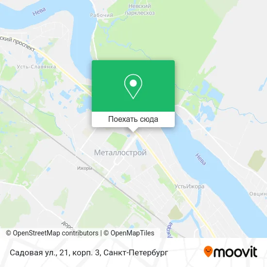 Карта Садовая ул., 21, корп. 3