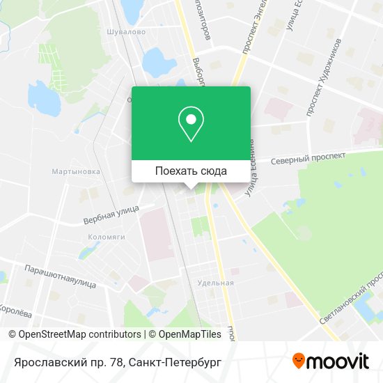 Карта Ярославский пр. 78