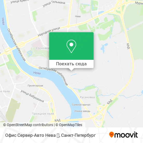 Карта Офис Сервер-Авто Нева 🚘
