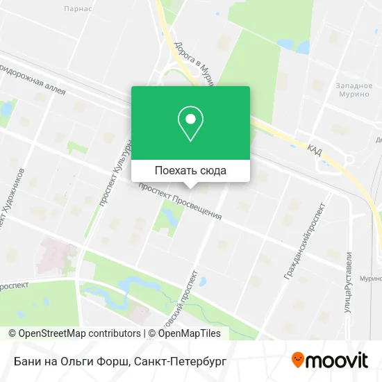Карта Бани на Ольги Форш