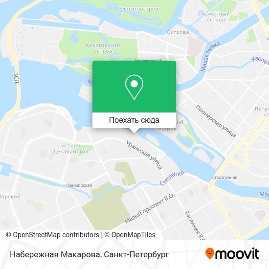 Карта Набережная Макарова