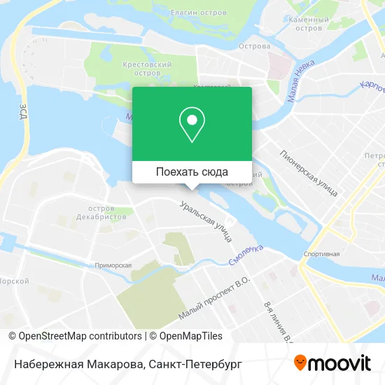 Карта Набережная Макарова