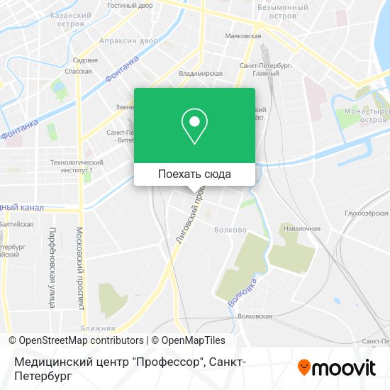 Карта Медицинский центр "Профессор"
