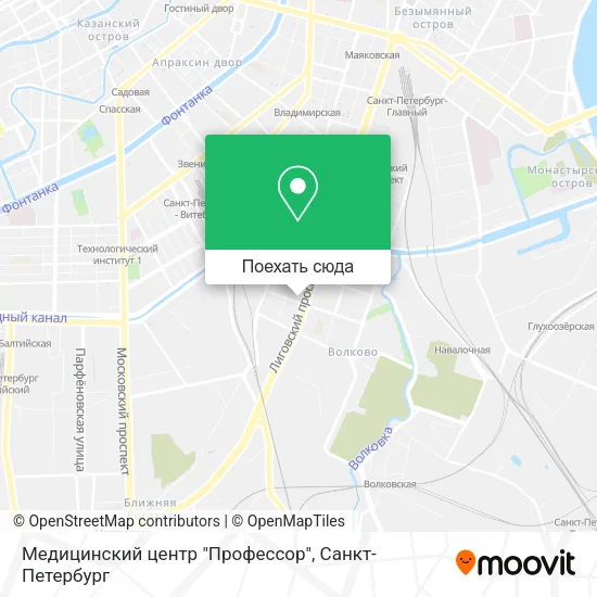 Карта Медицинский центр "Профессор"