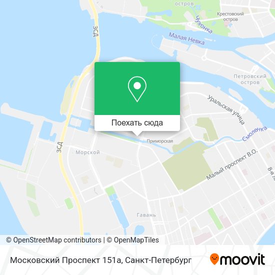 Карта Московский Проспект 151а