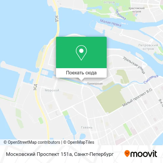 Карта Московский Проспект 151а