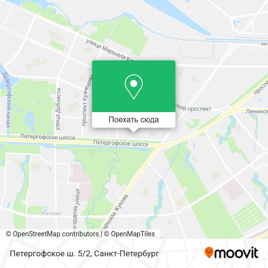 Карта Петергофское ш. 5/2