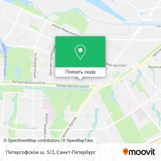 Карта Петергофское ш. 5/2