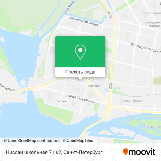 Карта Ниссан школьная 71 к2