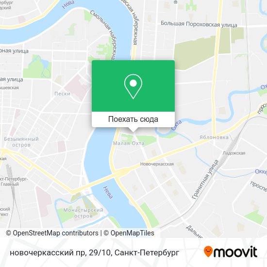 Карта новочеркасский пр, 29/10