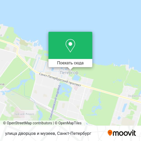 Карта улица дворцов и музеев