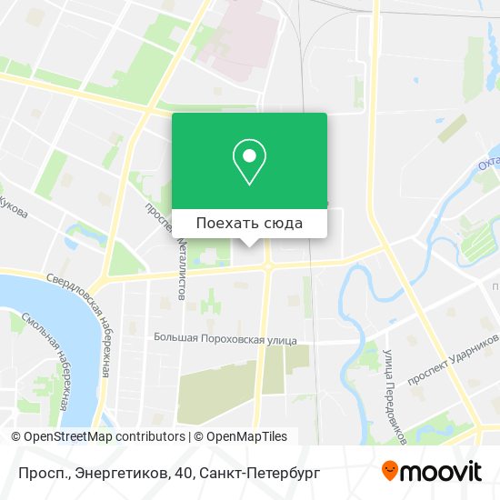 Карта Просп., Энергетиков, 40