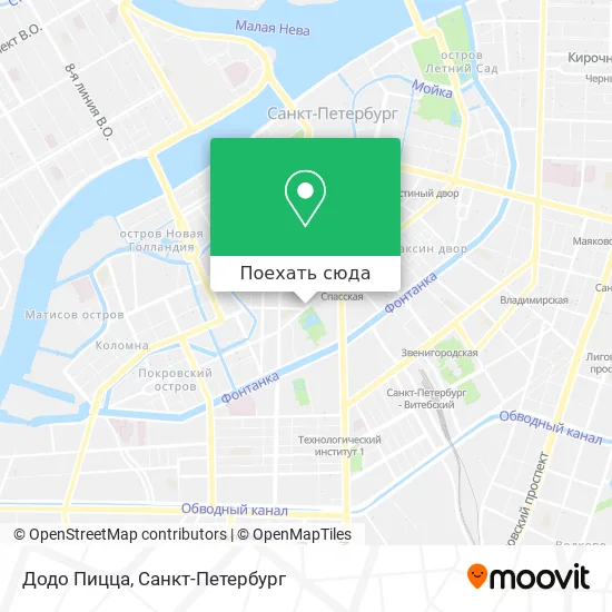 Карта Додо Пицца