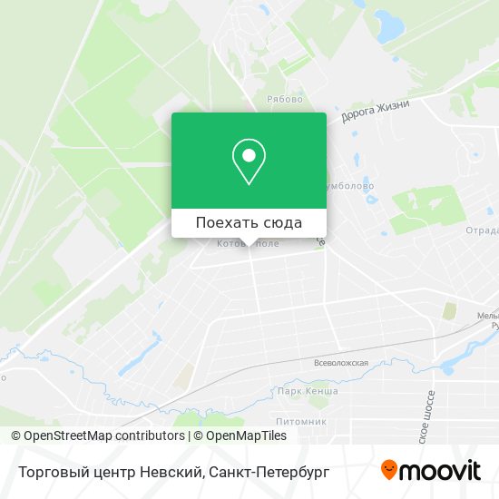 Карта Торговый центр Невский