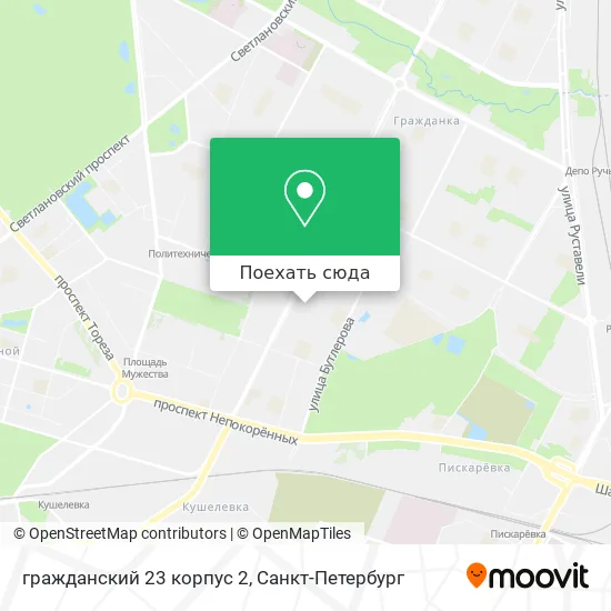 Карта гражданский 23 корпус 2