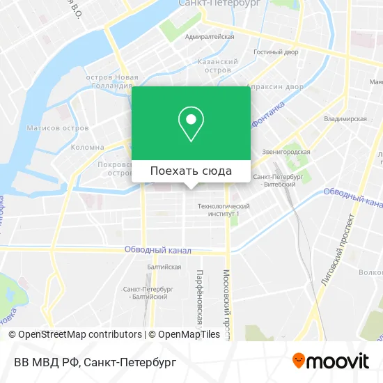 Карта ВВ МВД РФ