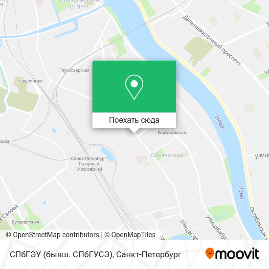 Карта СПбГЭУ (бывш. СПбГУСЭ)