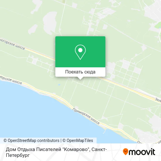 Карта Дом Отдыха Писателей "Комарово"