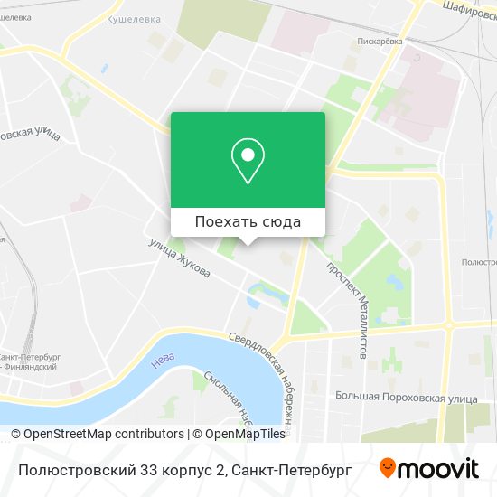 Карта Полюстровский 33 корпус 2