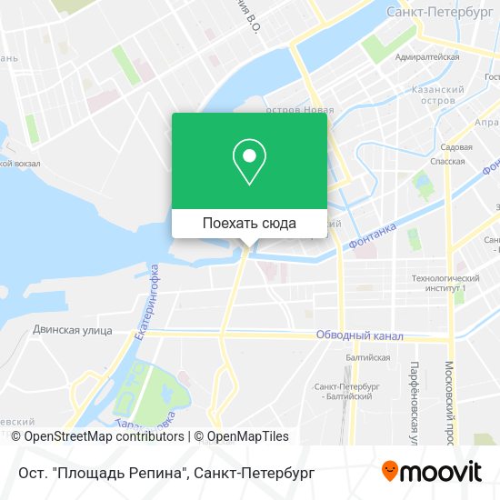 Карта Ост. "Площадь Репина"