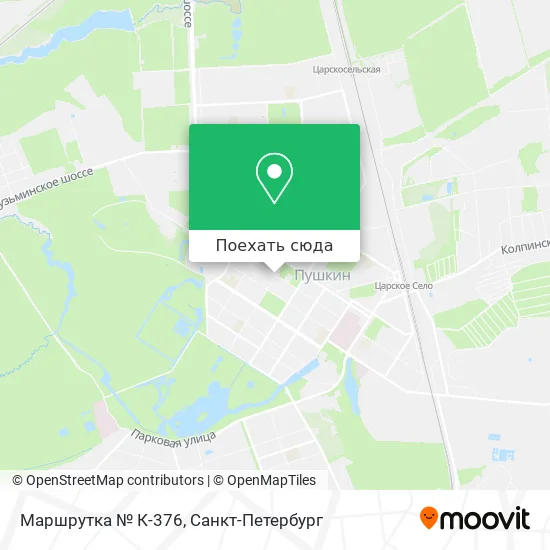 Карта Маршрутка № К-376