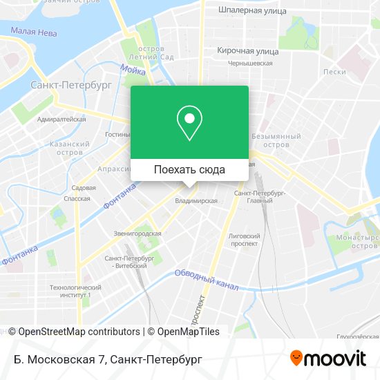 Карта Б. Московская 7