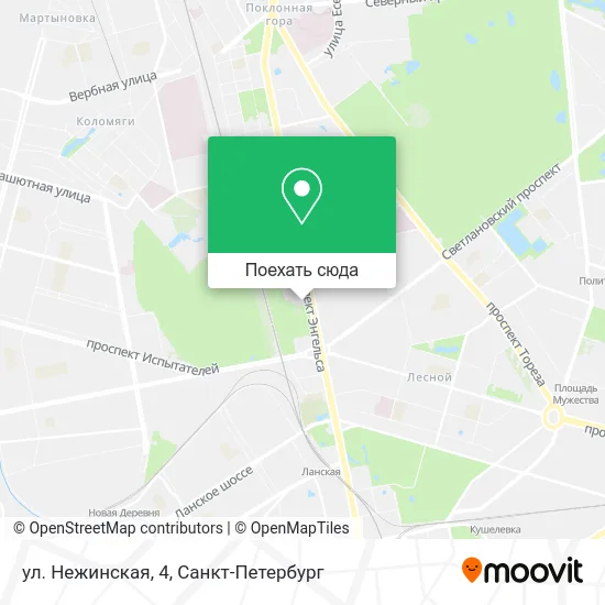 Карта ул. Нежинская, 4