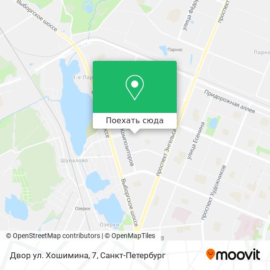Карта Двор ул. Хошимина, 7