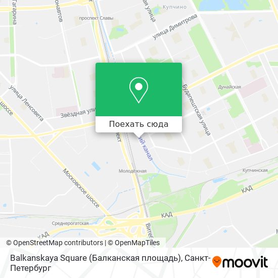 Карта Balkanskaya Square (Балканская площадь)
